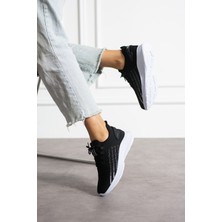 EN7 Siyah Beyaz Unisex Yıkanabilir Rahat Hava Alabilen Kokusuz Triko Spor Ayakkabı Sneaker 015