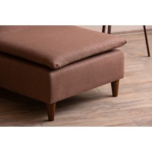 Pafu Lungo Modüler Daybed - Açık Kahve Keten