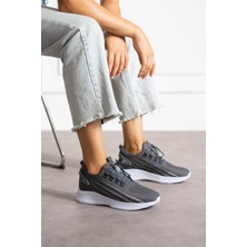 Füme Buz Unisex Yıkanabilir Rahat Hava Alabilen Kokusuz Triko Spor Ayakkabı Sneaker 015