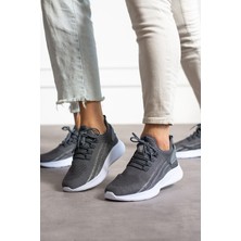 Füme Buz Unisex Yıkanabilir Rahat Hava Alabilen Kokusuz Triko Spor Ayakkabı Sneaker 015
