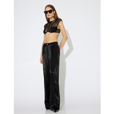 Koton x Zeynep Bastık - Dantelli Büstiyer Balenli Dolgusuz Transparan Arkası Fermuarlı