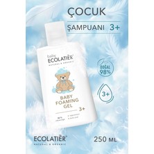 Çocuk Şampuanı 3+ Yaş Organik Adaçayı, Laktik Asit, Hassas Ciltler İçin 250 ml