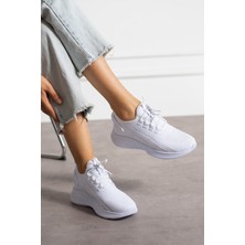 Beyaz Buz Unisex Yıkanabilir Rahat Hava Alabilen Kokusuz Triko Spor Ayakkabı Sneaker 015