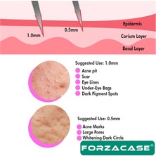 Forzacase Dermaroller 0.5 mm 540 İğneli Masaj Aleti - Saç Skin Cilt Tarağı