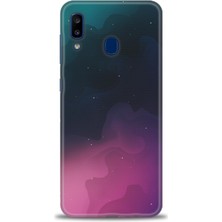 Samsung Galaxy A30 Kılıf Hd Baskılı - Gökyüzü + 9h Nano Ekran Koruyucu