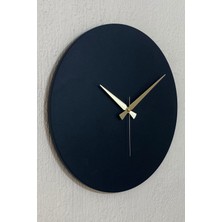 MOOCLOCK Round Model Bohem Dekoratif  Metal Sıvama Akar SESSİZ Mekanizmalı Duvar Saati (40*40 Cm)