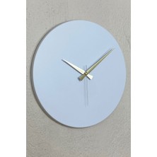 MOOCLOCK Round Model Bohem Dekoratif  Metal Sıvama Akar SESSİZ Mekanizmalı Duvar Saati (40*40 Cm)