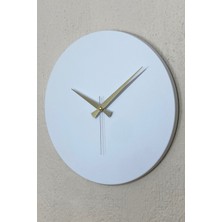 MOOCLOCK Round Model Bohem Dekoratif  Metal Sıvama Akar SESSİZ Mekanizmalı Duvar Saati (40*40 Cm)