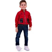 Chi-Vo Erkek Çocuk Ceket (Mont) Pantolon ve T-Shirt Takımı