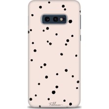 Samsung Galaxy S10E Kılıf Hd Baskılı - Puantiye + 9h Nano Ekran Koruyucu