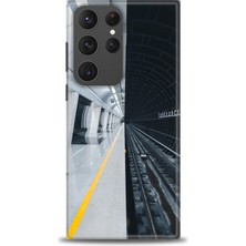 Samsung Galaxy S23 Ultra Kılıf Hd Baskılı - Metro Station + 9h Nano Ekran Koruyucu