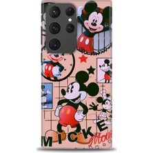 Samsung Galaxy S23 Ultra Kılıf Hd Baskılı - Mickey Mouse + 9h Nano Ekran Koruyucu