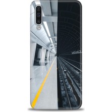 Samsung Galaxy A50S Kılıf Hd Baskılı - Metro Station + 9h Nano Ekran Koruyucu