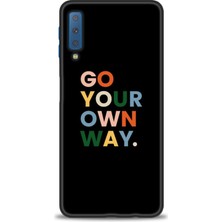 Samsung Galaxy A7 2018 Kılıf Hd Baskılı - Go Your + 9h Nano Ekran Koruyucu