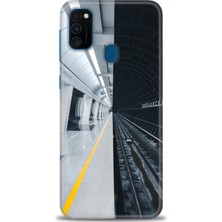 Samsung Galaxy M30S Kılıf Hd Baskılı - Metro Station + 9h Nano Ekran Koruyucu