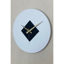 MOOCLOCK Roundka Model Bohem Dekoratif  Metal Sıvama Akar SESSİZ Mekanizmalı Duvar Saati (40*40 Cm)