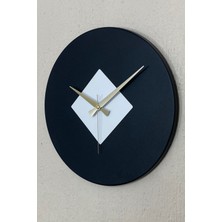 MOOCLOCK Roundka Model Bohem Dekoratif  Metal Sıvama Akar SESSİZ Mekanizmalı Duvar Saati (40*40 Cm)