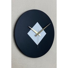 MOOCLOCK Roundka Model Bohem Dekoratif  Metal Sıvama Akar SESSİZ Mekanizmalı Duvar Saati (40*40 Cm)