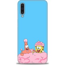 Samsung Galaxy A50S Kılıf Hd Baskılı - Spongebob + 9h Nano Ekran Koruyucu