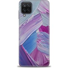 Samsung Galaxy M12 Kılıf Hd Baskılı - Purple + 9h Nano Ekran Koruyucu