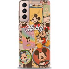 Samsung Galaxy S21 Fe Kılıf Hd Baskılı - I Love Mickey + 9h Nano Ekran Koruyucu