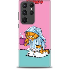 Samsung Galaxy S23 Ultra Kılıf Hd Baskılı - Garfield + 9h Nano Ekran Koruyucu