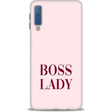 Samsung Galaxy A7 2018 Kılıf Hd Baskılı - Boss Lady + 9h Nano Ekran Koruyucu