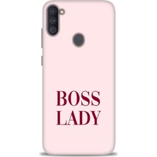 Samsung Galaxy M11 Kılıf Hd Baskılı - Boss Lady + 9h Nano Ekran Koruyucu