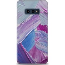 Samsung Galaxy S10E Kılıf Hd Baskılı - Purple + 9h Nano Ekran Koruyucu