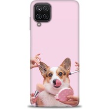 Samsung Galaxy M12 Kılıf Hd Baskılı - Sevimli Köpek + 9h Nano Ekran Koruyucu