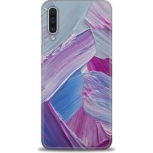 Samsung Galaxy A50S Kılıf Hd Baskılı - Purple + 9h Nano Ekran Koruyucu