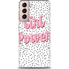 Samsung Galaxy S21 Fe Kılıf Hd Baskılı - Girl Power + 9h Nano Ekran Koruyucu