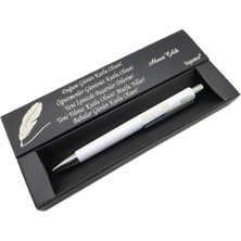 Signator® C475 Beyaz Krom Tükenmez Kalem | Isme Özel Kalem | Hediyelik Kalem