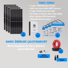 Cks Enerji 3kW Hazır Solar Bağ Evi Paketi Kolay Kurulum - Orta Paket