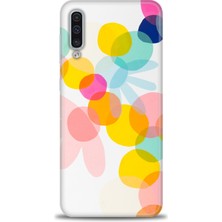 Samsung Galaxy A50S Kılıf Hd Baskılı - Color Flowers + 9h Nano Ekran Koruyucu