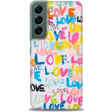 Samsung Galaxy S22 Kılıf Hd Baskılı - Love Love + 9h Nano Ekran Koruyucu