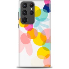 Samsung Galaxy S23 Ultra Kılıf Hd Baskılı - Color Flowers + 9h Nano Ekran Koruyucu