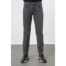 İmza Koyu Antrasit Pamuklu 5 Cep Casual Slim Fit 5 Cep Pantolon 1003245319
