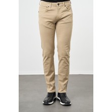 İmza Koyu Bej Pamuklu 5 Cep Casual Slim Fit 5 Cep Pantolon 1003245319
