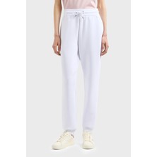 Emporio Armani Streç Pamuklu Işlemeli Comfort Fit Yüksek Bel Pantolon Bayan Pantolon EW000200 AF10002 U0002