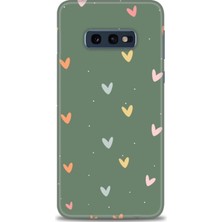 Samsung Galaxy S10E Kılıf Hd Baskılı - Soft Kalpler + 9h Nano Ekran Koruyucu