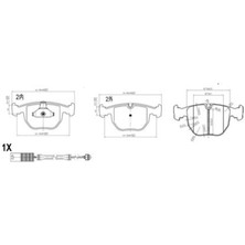 Fren Balatası Ön Bmw 5  E39 M5 E39 Bmw X3  E83 Bmw X5  E53 34111165227 34113427503 WVA21486 Sot