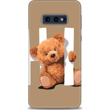 Samsung Galaxy S10E Kılıf Hd Baskılı - Teddy Hı + 9h Nano Ekran Koruyucu