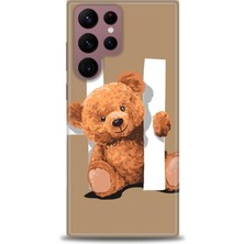 Samsung Galaxy S22 Ultra Kılıf Hd Baskılı - Teddy Hı + 9h Nano Ekran Koruyucu