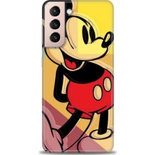 Samsung Galaxy S21 Fe Kılıf Hd Baskılı - Mickey Mousee + 9h Nano Ekran Koruyucu