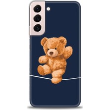 Samsung Galaxy S22 Plus Kılıf Hd Baskılı - Ipteki Teddy + 9h Nano Ekran Koruyucu