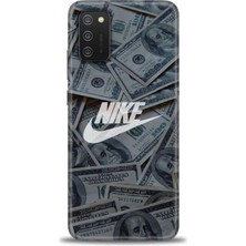 Samsung Galaxy A03S Kılıf Hd Baskılı - Nike Dolar + 9h Nano Ekran Koruyucu