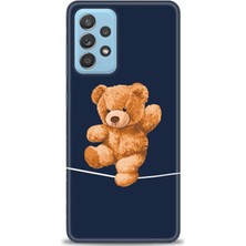 Kılıf Evreni Samsung Galaxy A52 Kılıf Hd Baskılı - Ipteki Teddy + 9h Nano Ekran Koruyucu