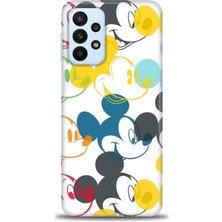 Samsung Galaxy A23 4g Kılıf Hd Baskılı - Renkli Mickey Mouse + 9h Nano Ekran Koruyucu