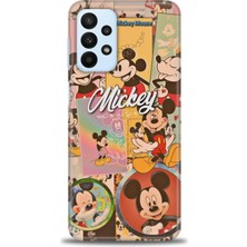 Samsung Galaxy A23 4g Kılıf Hd Baskılı - I Love Mickey + 9h Nano Ekran Koruyucu